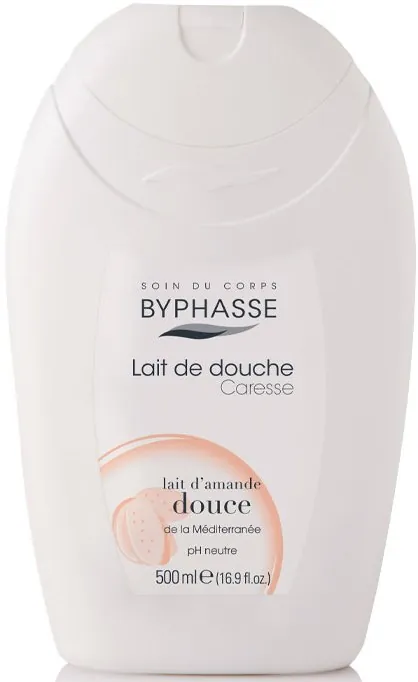 Крем-догляд для душу Byphasse Caresse Солодкий Мигдаль, 500 мл