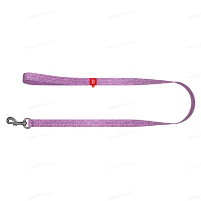 Повідець Collar WAUDOG Re-cotton з відновленої бавовни, ширина 20 мм довжина 300 см, фіолетовий