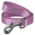 Повідець Collar WAUDOG Re-cotton з відновленої бавовни, ширина 20 мм довжина 300 см, фіолетовий