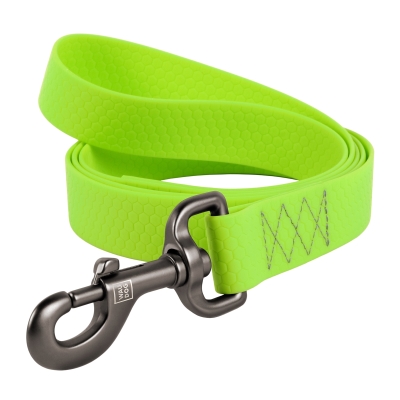 Повідець Collar WAUDOG Waterproof водостійкий, ширина 15 мм довжина 122 см, салатовий