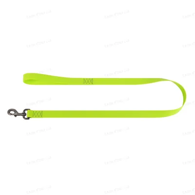 Повідець Collar WAUDOG Waterproof водостійкий, ширина 15 мм довжина 122 см, салатовий