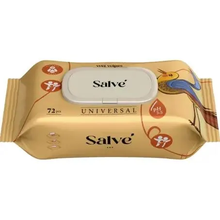 Серветки вологі Salve універсальні, 72 шт