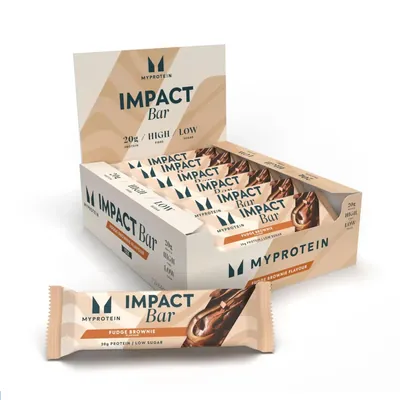 Батончик протеїновий MyProtein Impact Bar брауні, 12 штук по 64 г