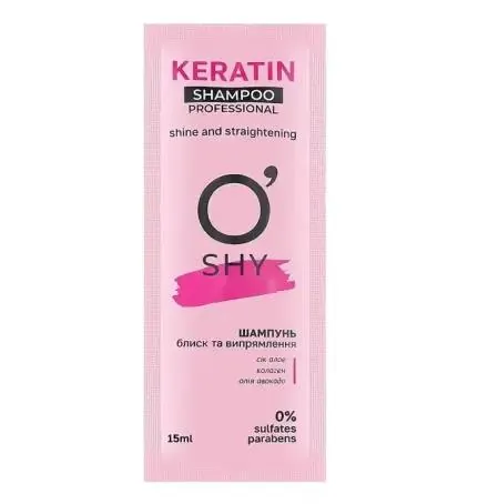 Шампунь для волосся O'Shy Keratin, саше, 15 мл