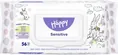 Серветки вологі Bella Baby Happy Sensetive дитячі, 56 шт