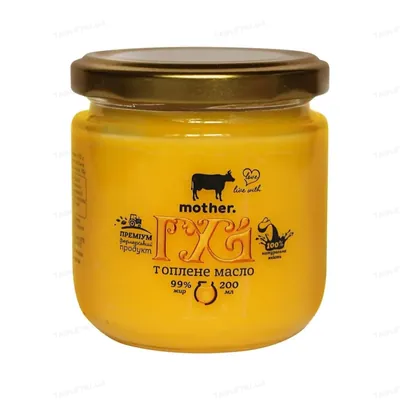 Масло Гхі Mother Farm вершкове топлене, 200 мл