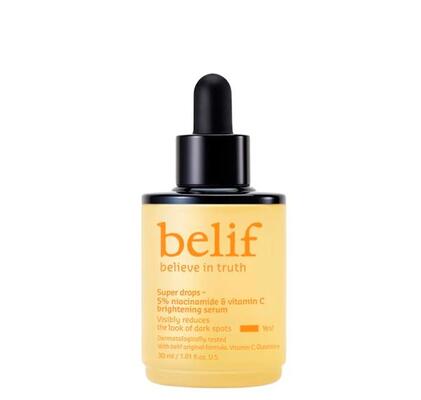 Сыворотка для лица Belif Super Drops VitaC Toning с витамином С и ниацинамидом 5%, 30 мл