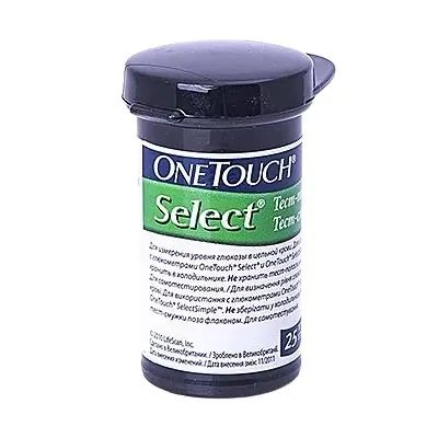 Тест-смужки One Touch Select для глюкометра 25 штук
