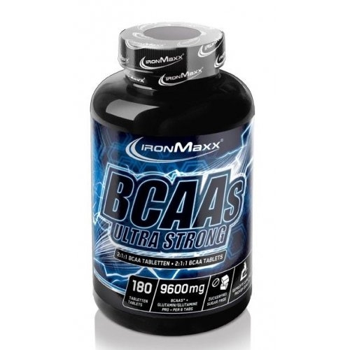 Амінокислота IronMaxx BCAAs Ultra Strong 2: 1: 1, банка 180 таблеток