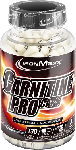 Жироспалювач IronMaxx Carnitine Pro, 130 капсул