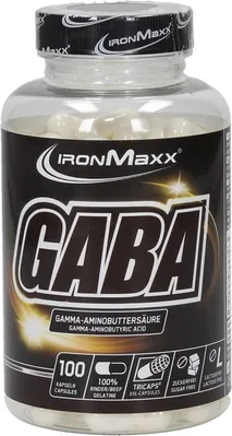 Амінокислота IronMaxx GABA, банка 100 капсул