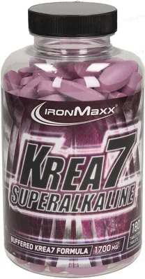 Креатин IronMaxx Krea7 Superalkaline, 180 таблеток