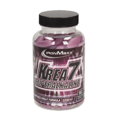 Креатин IronMaxx Krea7 Superalkaline, банка 90 таблеток