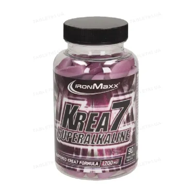 Креатин IronMaxx Krea7 Superalkaline, 90 таблеток