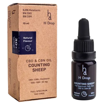 Олія конопляна H Drop Counting Sheep 5% CBD + CBN + Melatonin, 10 мл