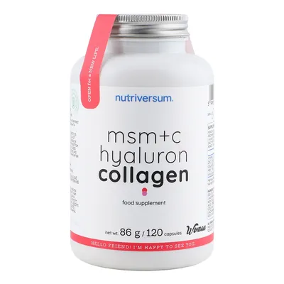 МСМ + C Гіалурон Колаген Nutriversum MSM + C Hyaluronic Collagen капсули №120