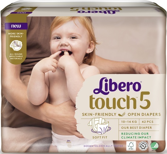 Подгузники Libero Touch размер 5, 10-14 кг, 42 шт