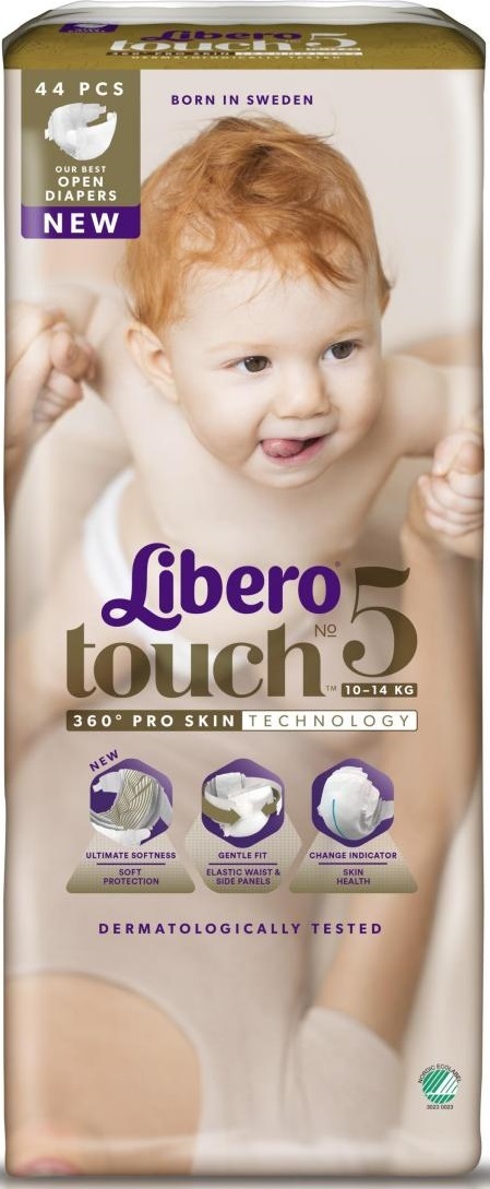 Подгузники Libero Touch размер 5, 10-14 кг, 44 шт