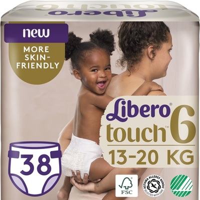Підгузки Libero Touch розмір 6, 13-20 кг, 38 шт
