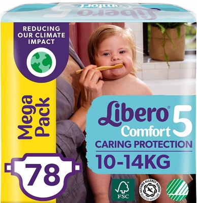 Підгузки Libero Comfort розмір 5, 10-14 кг, 78 шт