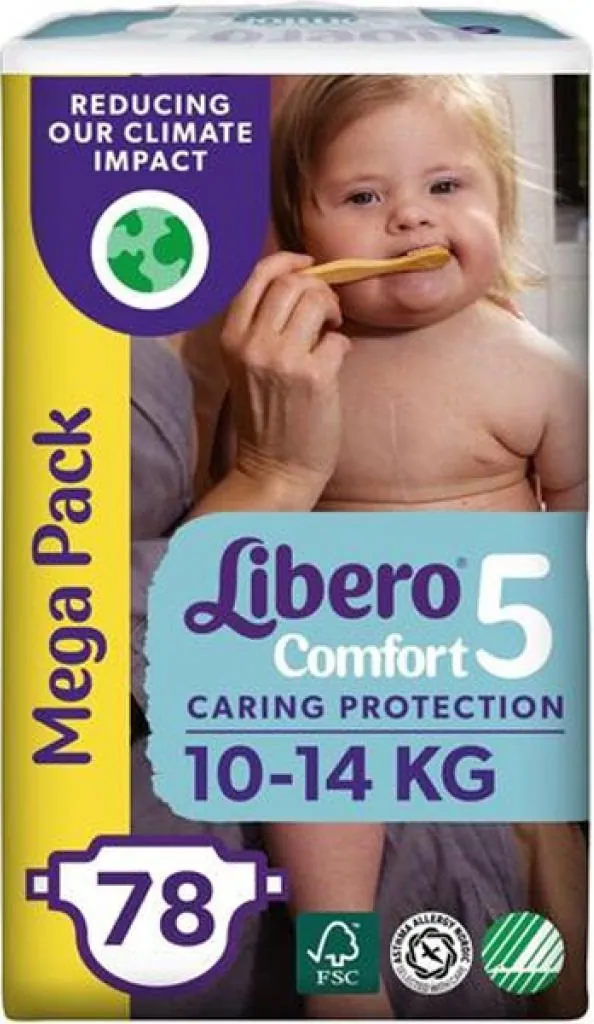 Підгузки Libero Comfort розмір 5, 10-14 кг, 78 шт