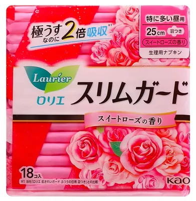 Прокладки гігієнічні Laurier S Series Ultra rose 25 см, 18 шт