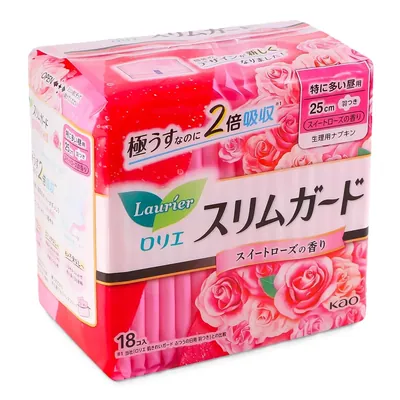 Прокладки гігієнічні Laurier S Series Ultra rose 25 см, 18 шт