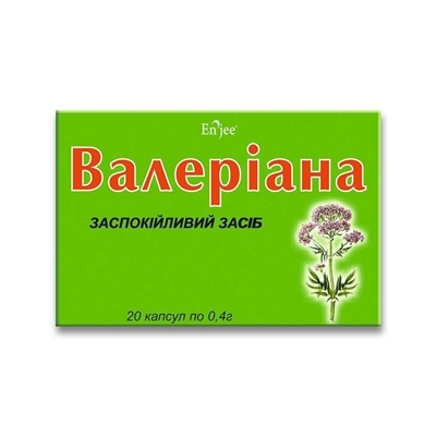 Валеріана Enjee капсули по 400 мг №20