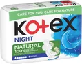 Прокладки гігієнічні Kotex Natural нічні, 6 шт