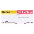 Лозап таблетки, в/о по 100 мг №90 (10х9)