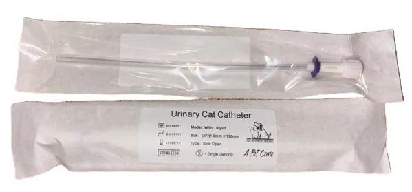 Катетер уретральний для котів A Pet Care зі стилетом 4 Fr 1,3 х 130 мм, 1 штука
