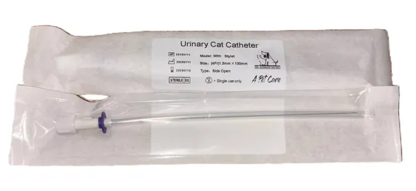 Катетер уретральний для котів A Pet Care зі стилетом 3 Fr 1,0 х 130 мм, 1 штука