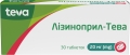 Лізиноприл-Тева таблетки по 20 мг №30 (10х3)