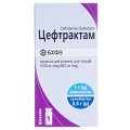 Цефтрактам порошок для р-ра д/ин. по 1000 мг/500 мг №1 во флак.