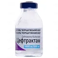 Цефтрактам порошок для р-ну д/ін. по 1000 мг/500 мг №1 у флак.
