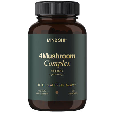 Комплекс 4 грибов Mind Shi 4 Mushroom Complex 1000 мг капсулы №60