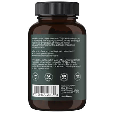 Чага Mind Shi Chaga Mushroom 1000 мг капсули №60
