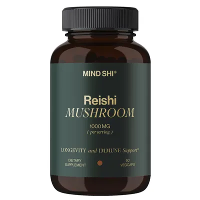 Рейші Mind Shi Reishi Mushrooms 1000 мг капсули №60