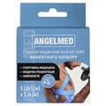 Кинезио тейп Angelmed 5 м х 5 см, голубой