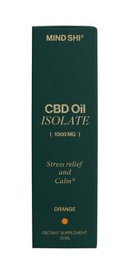 Масло CBD (Канабидиол) Mind Shi Изолят 1000 мг Апельсин, 10 мл