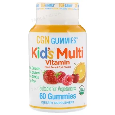 Мультивітаміни для дітей  California Gold Nutrition Kid's Multi Vitamin Gummies мармелад №60