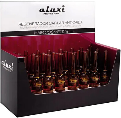 Ампулы Aluxi Regenerador для восстановления силы и здоровья волос, 24 шт х 8 мл
