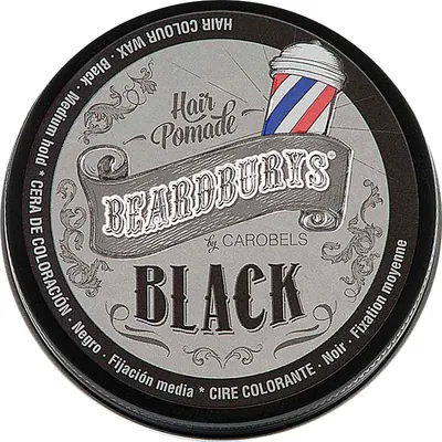 Віск тонуючий Beardburys Black з чорною фарбою, 100 мл