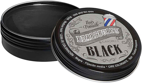 Воск тонирующий Beardburys Black с черной краской, 100 мл