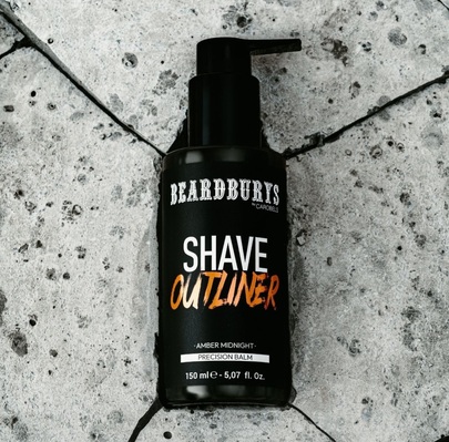 Гель для бритья и моделирования Beardburys Amber Midnight Precision Outliner, 150 мл