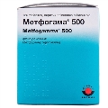 Метфогама 500 таблетки, в/плів. обол. по 500 мг №120 (10х12)