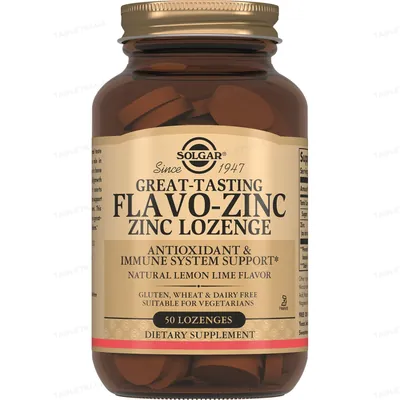 Цинк Solgar Flavo-Zinc пастилки №50