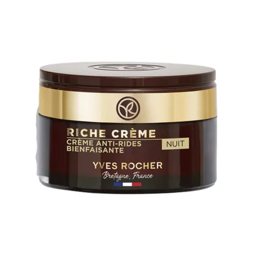 Крем для обличчя Yves Rocher Riche Creme Благотворний, від зморшок, нічний, 50 мл