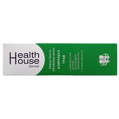 Зубна паста Health House Комплекс трав профілактична, 130 г