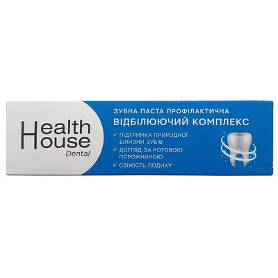 Зубна паста Health House Відбілюючий комплекс профілактична, 130 г